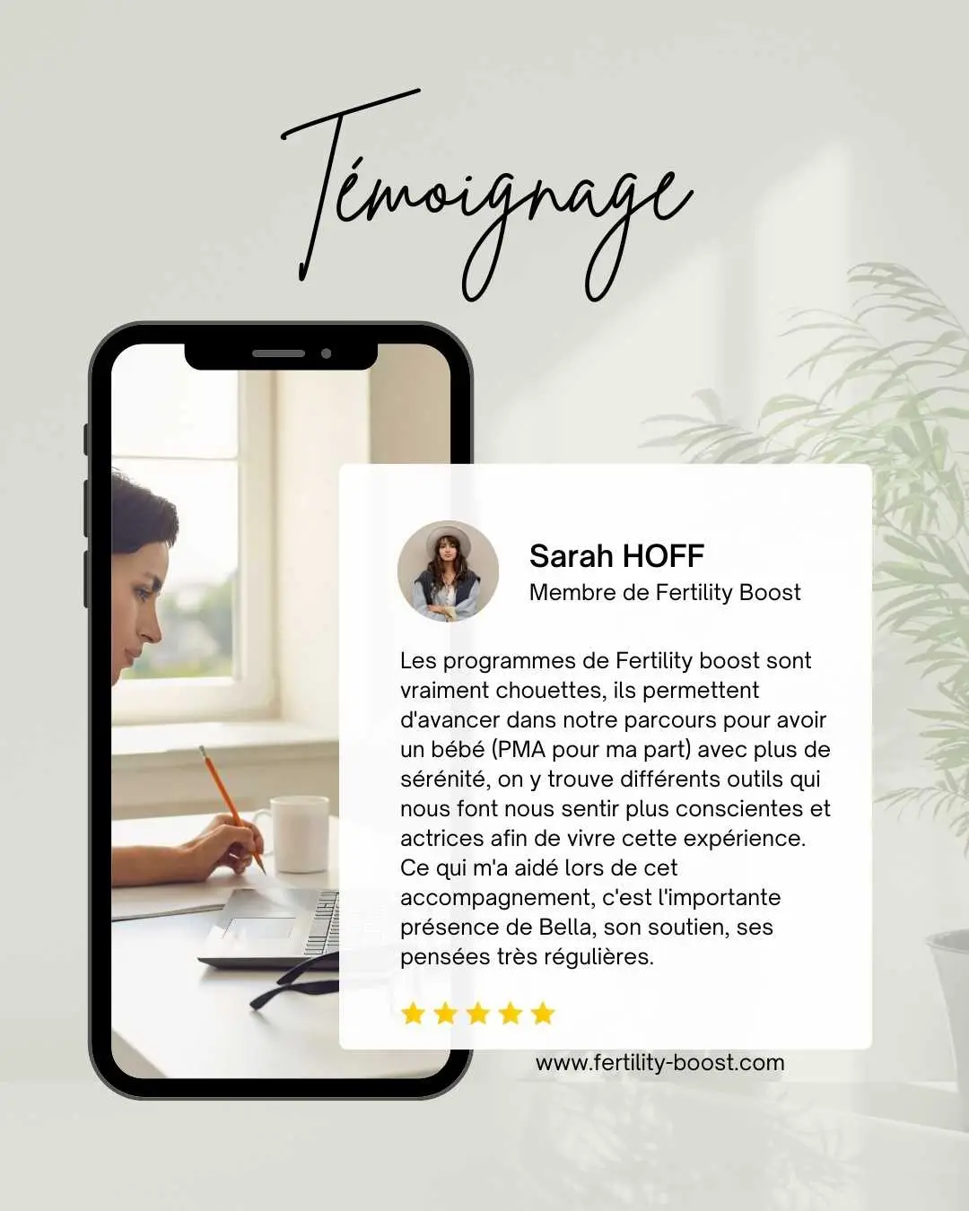 Témoignage de Sarah HOFF